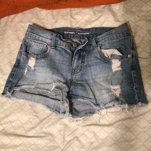 Boyfriend jean shorts